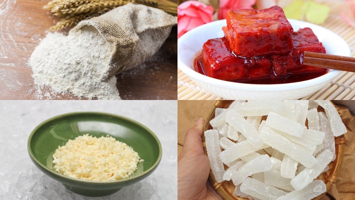 Nguyên liệu món ăn cách làm bánh chao và làm bánh chao từ bánh trung thu