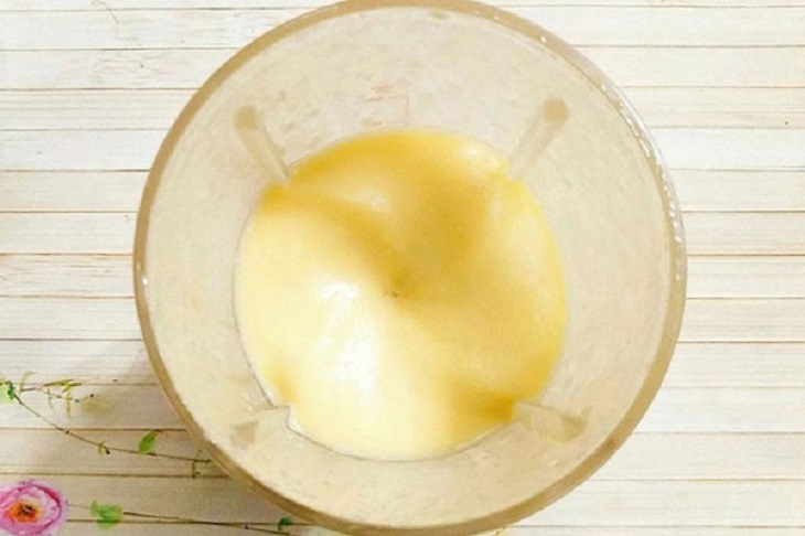 Bước 3 Xay sinh tố Sinh tố đậu xanh nước cốt dừa