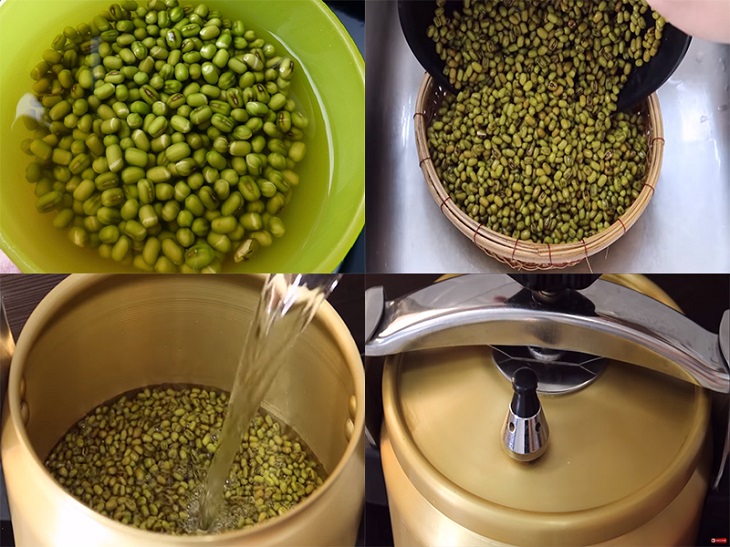 Bước 1 Nấu đậu xanh Sinh tố đậu xanh bỏ túi