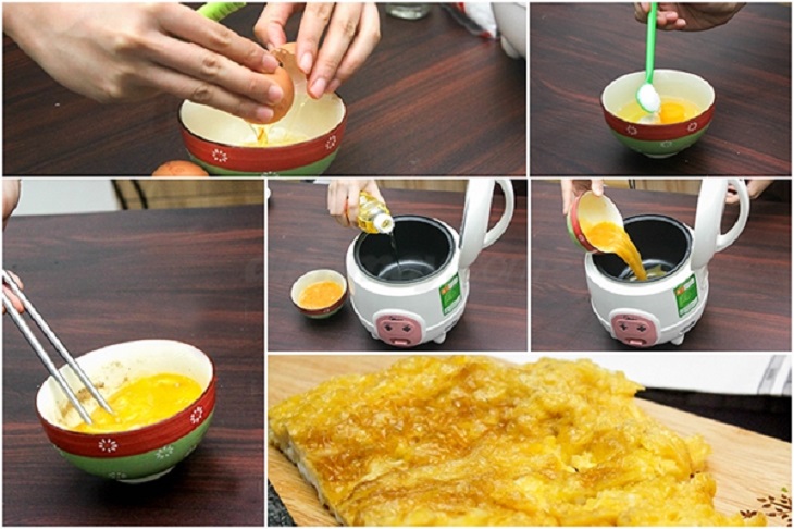 Bước 2 Làm trứng chiên Sushi