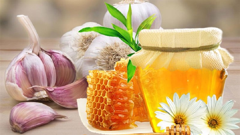 Nguyên liệu món ăn tỏi ngâm mật ong