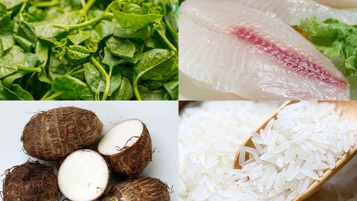 Nguyên liệu món ăn cháo cá basa