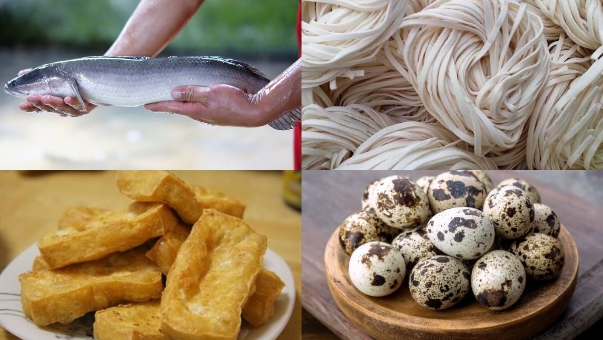 Nguyên liệu món ăn cháo canh cá lóc
