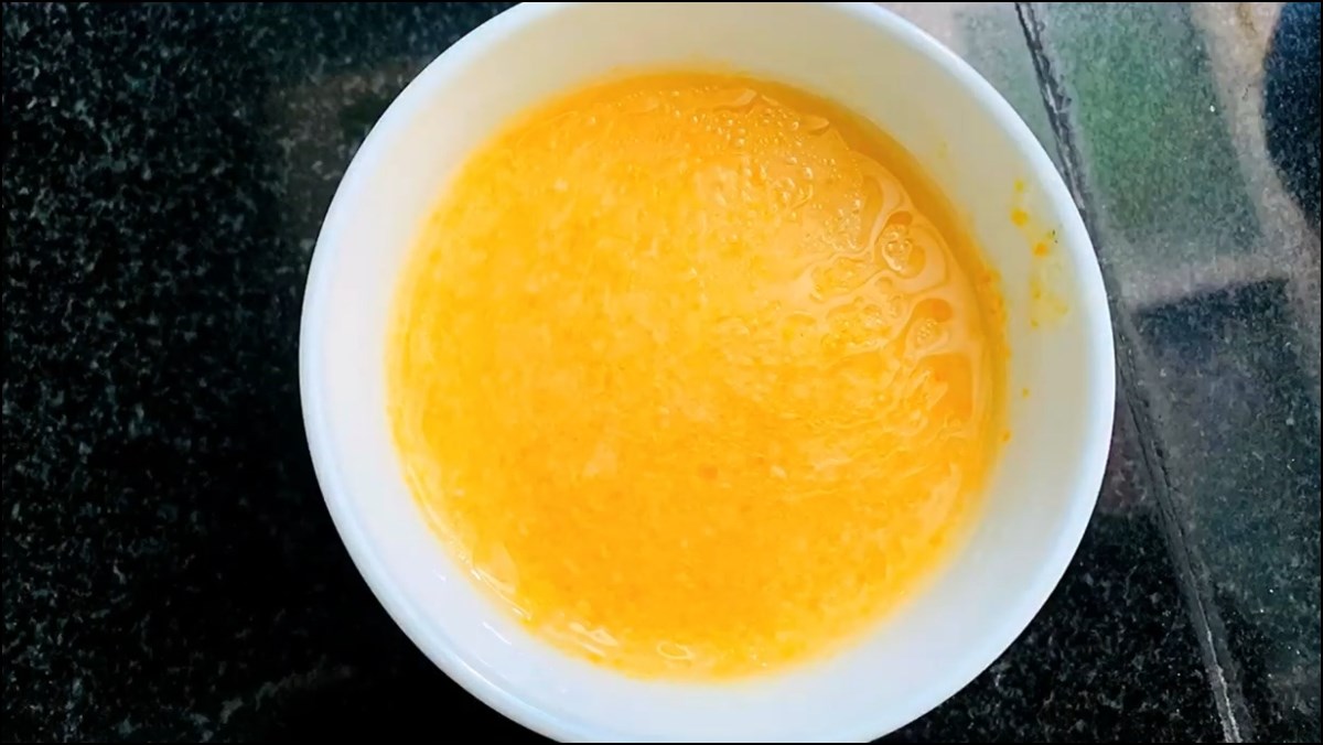 Cháo tôm khoai lang cà rốt