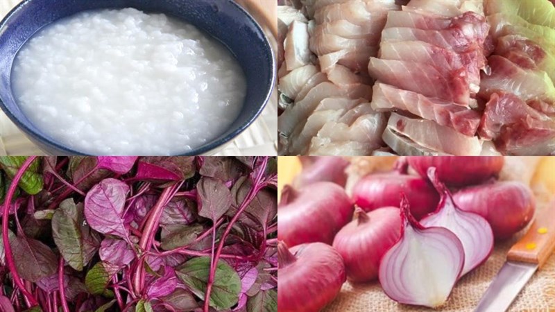 Nguyên liệu món ăn cháo cá trắm