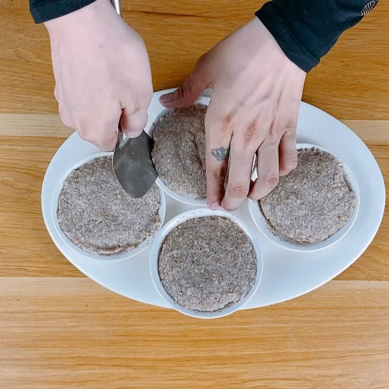 Bước 3 Hấp bột tam giác mạch Bánh tam giác mạch