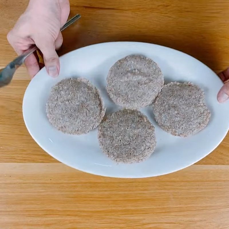 Bước 3 Hấp bột tam giác mạch Bánh tam giác mạch