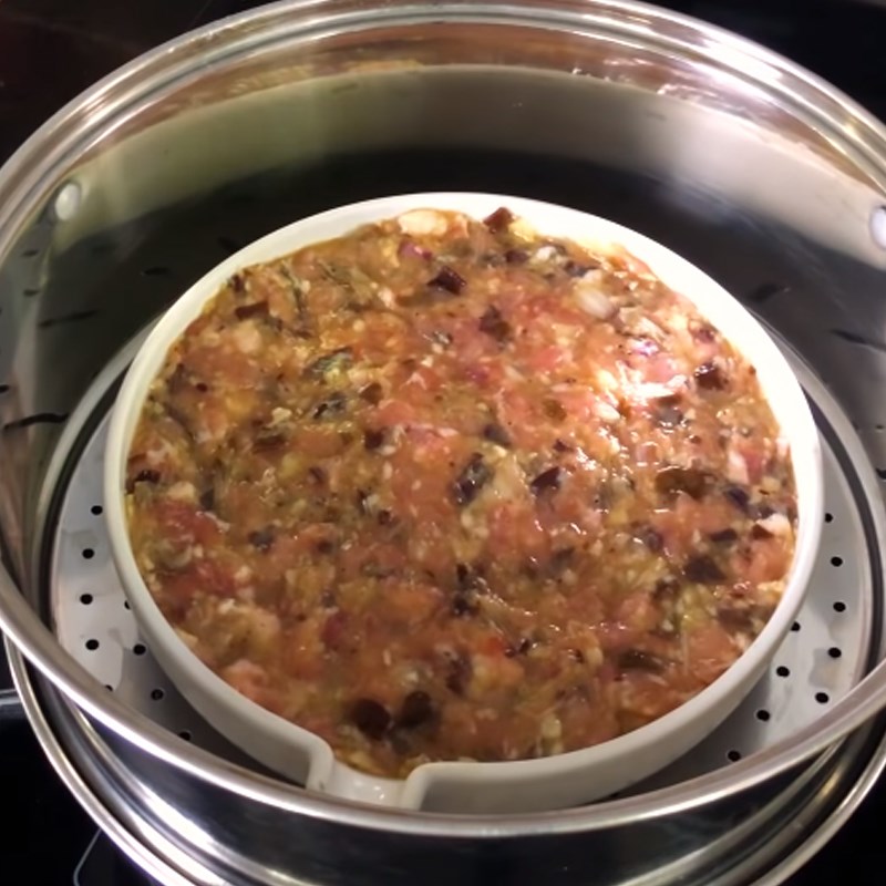 Bước 5 Hấp chả Cơm sườn trứng