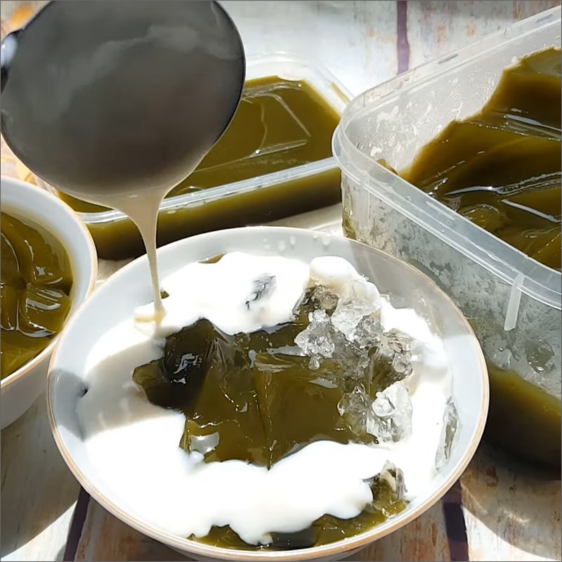 Bước 5 Hoàn thành Thạch găng bằng bột lá găng