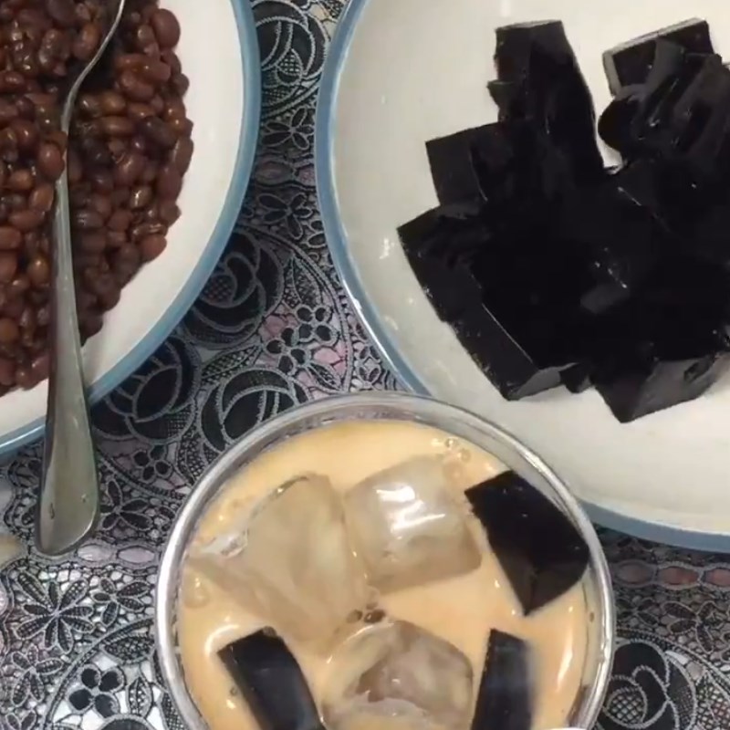 Bước 5 Hoàn thành Trà sữa đậu đỏ sương sáo