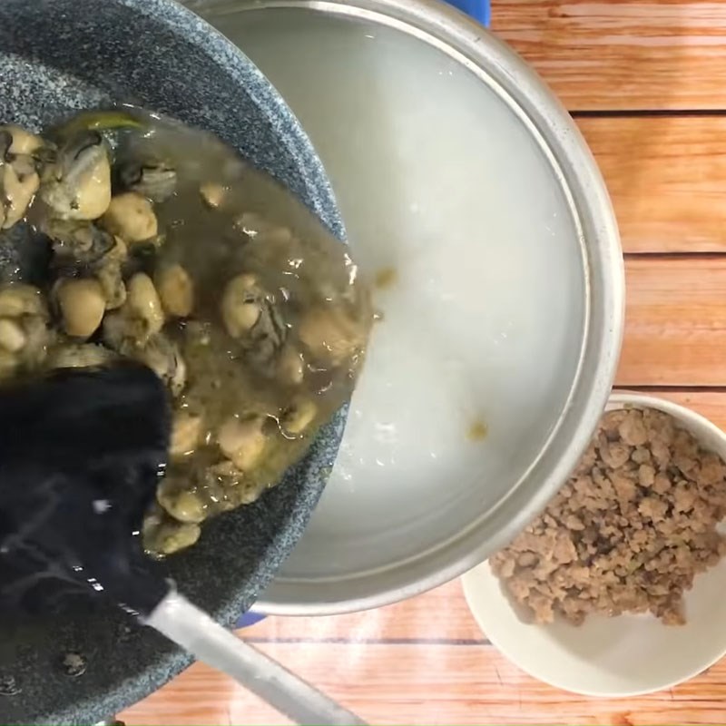 Bước 5 Hoàn thành Cháo hàu thịt băm