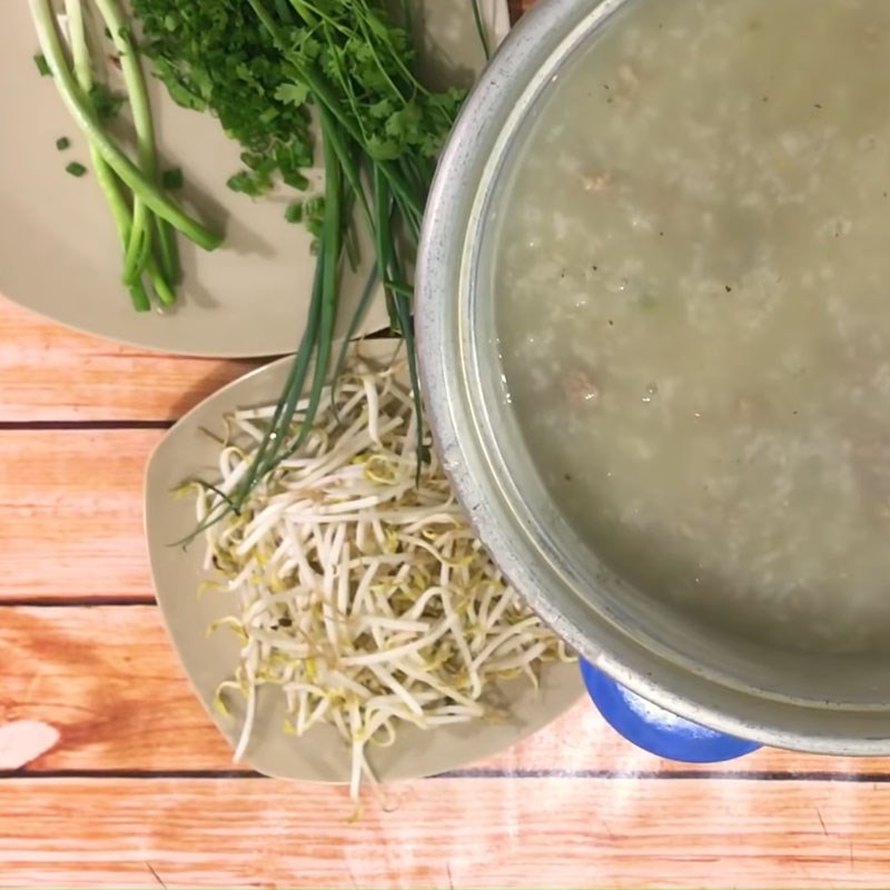 Bước 5 Hoàn thành Cháo hàu thịt băm