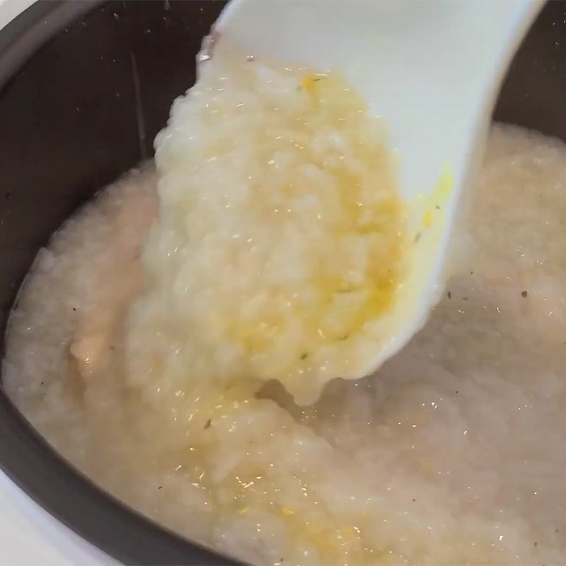 Bước 3 Hoàn thành Cháo gà nấu bằng nồi cơm điện Cuckoo