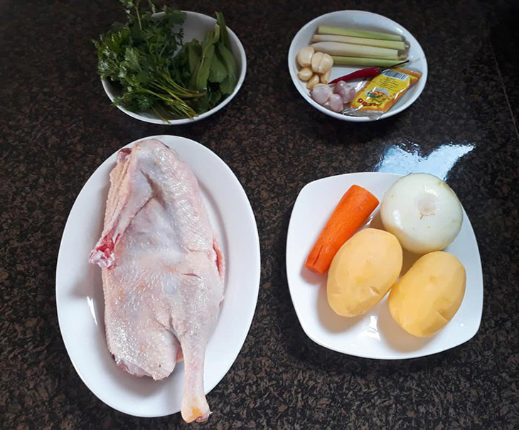 Nguyên liệu món ăn cà ri vịt