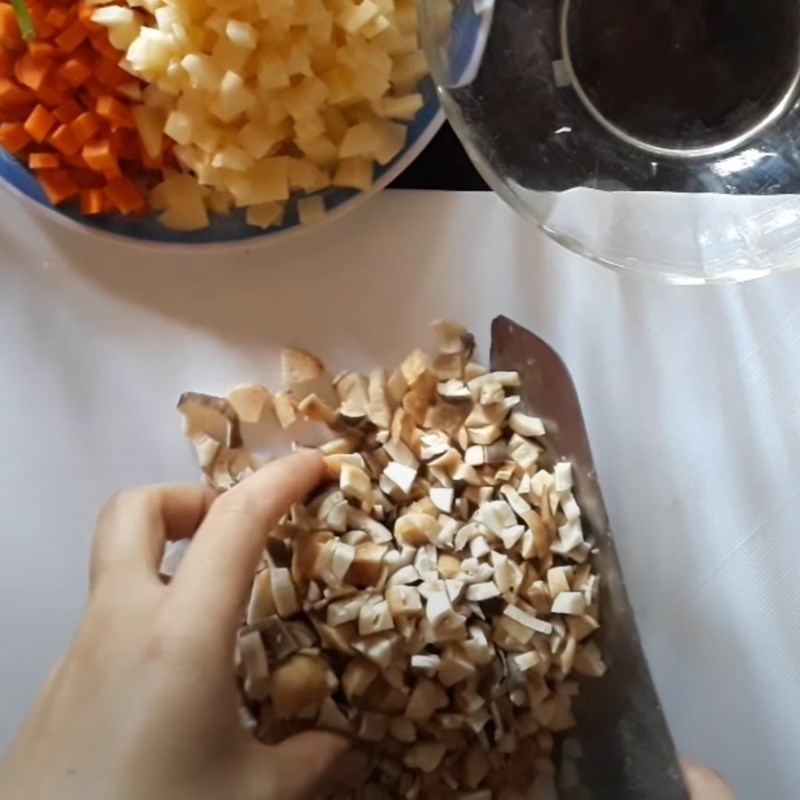 Bước 1 Sơ chế nguyên liệu Bánh đúc nóng chay