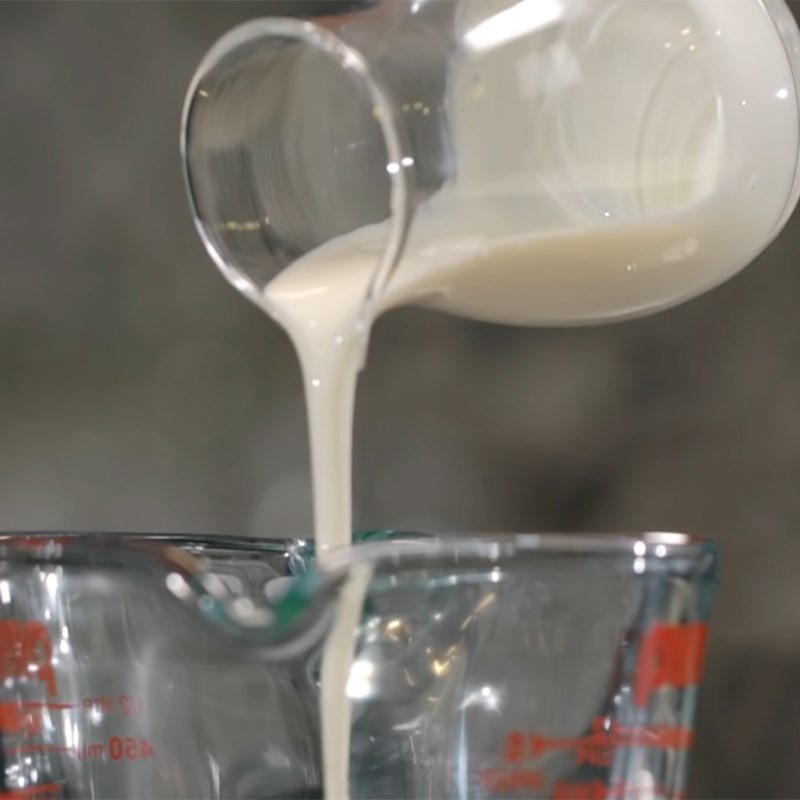 Bước 1 Làm kem muối Trà sữa kem muối