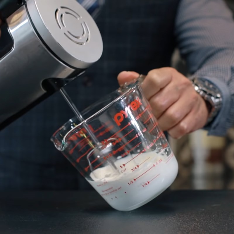 Bước 1 Làm kem muối Trà sữa kem muối