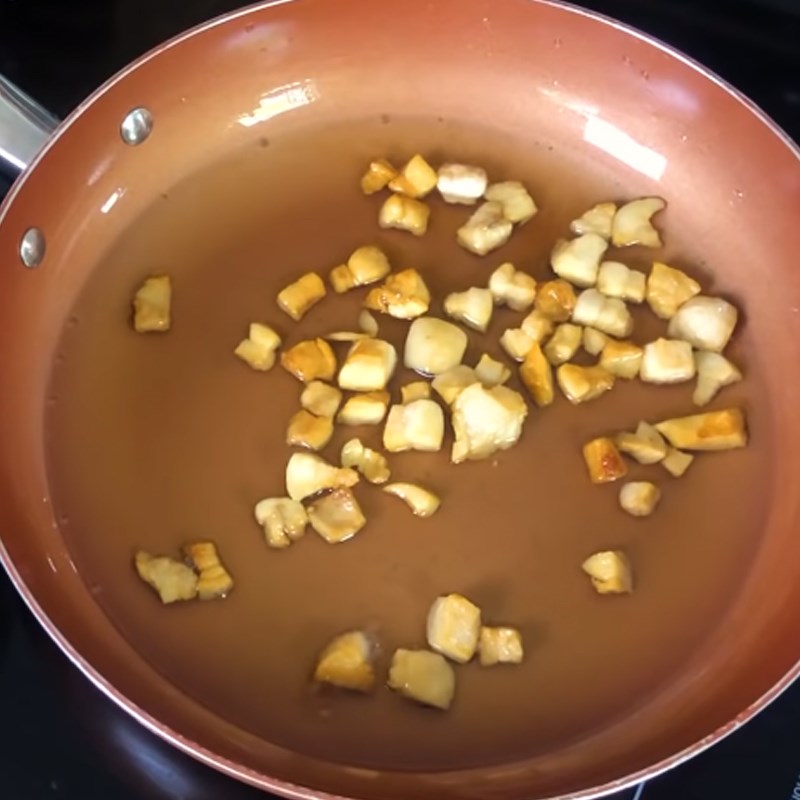 Bước 7 Làm mỡ hành và tóp mỡ Cơm sườn trứng