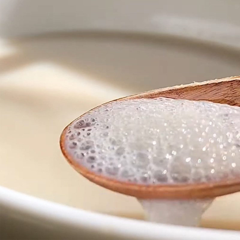 Bước 1 Làm thạch đậu nành Trà sữa đậu nành kem phô mai