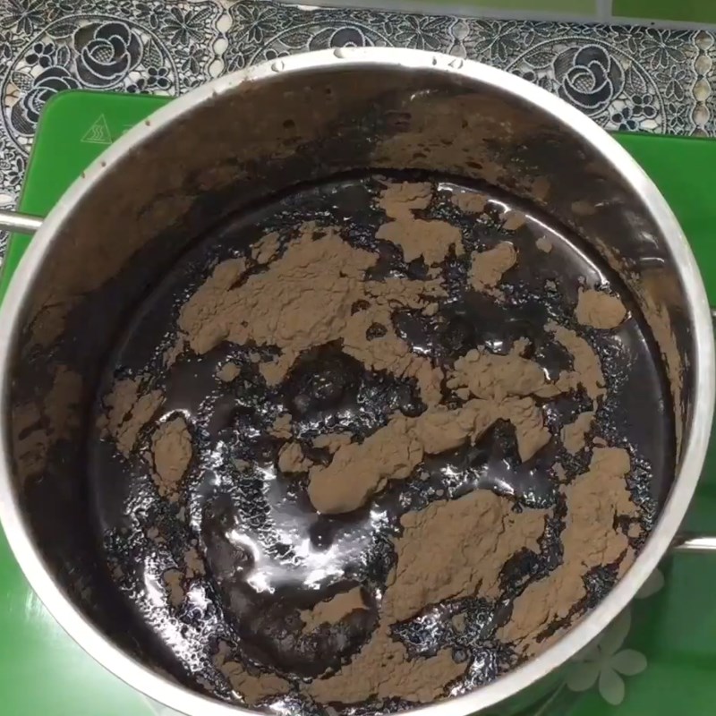 Bước 3 Làm thạch sương sáo Trà sữa đậu đỏ sương sáo