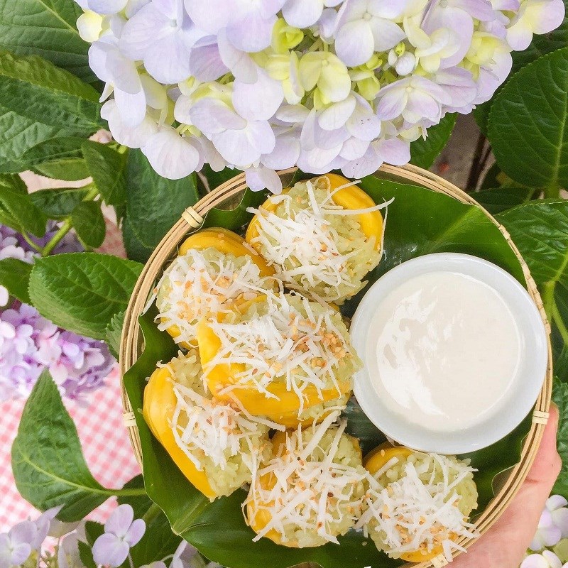 Bước 3 Làm xôi mít Xôi mít bằng nồi cơm điện