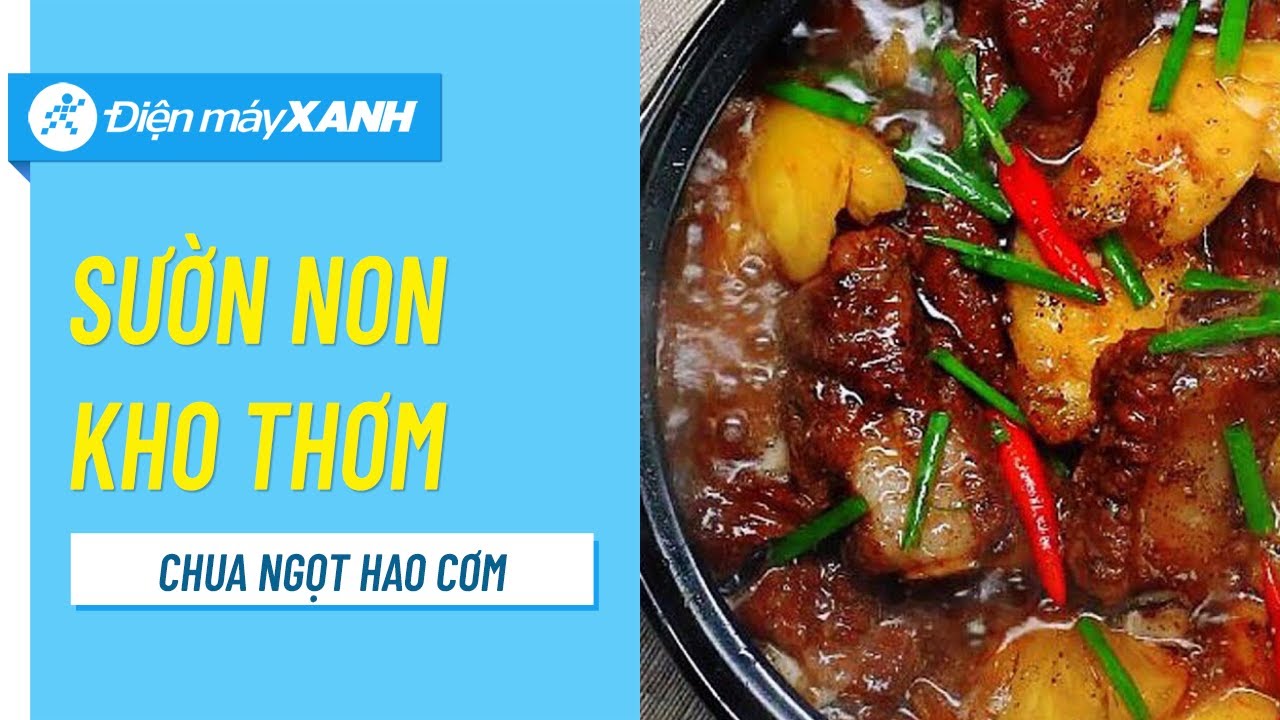 Sườn kho thơm (dứa)