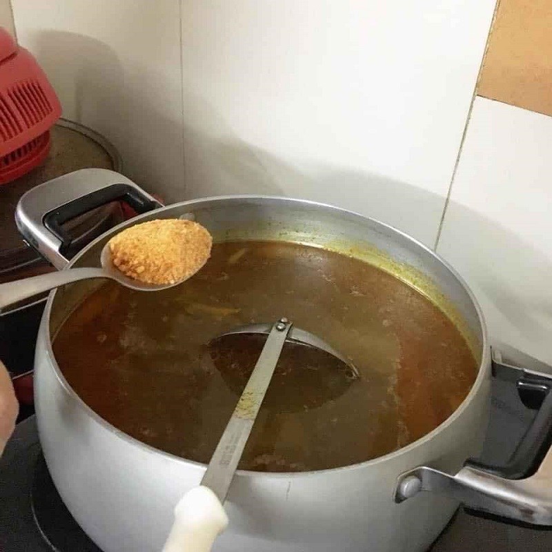 Bước 5 Nấu bánh canh Bánh canh gõ gáo dừa chả cá lăng