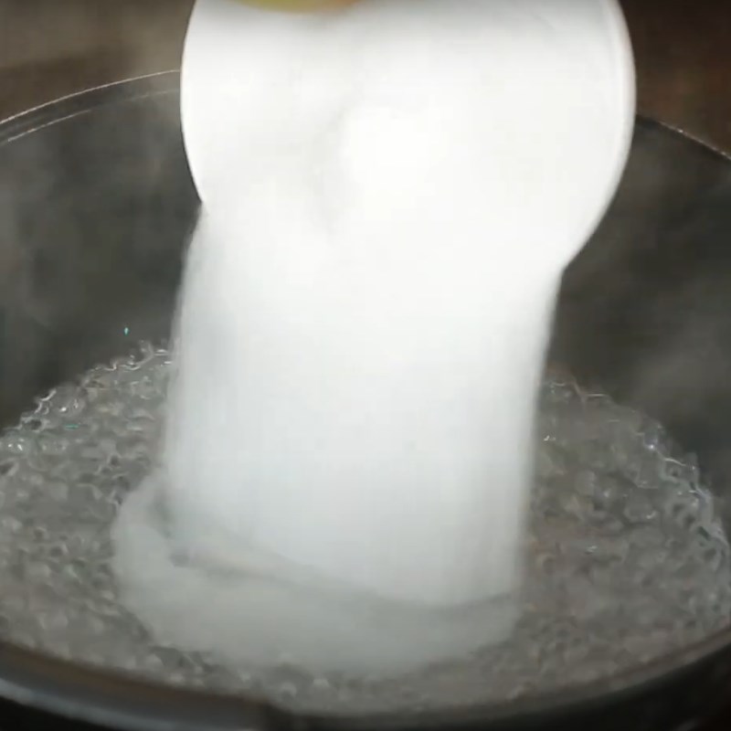 Bước 4 Nấu bột Bánh hồng truyền thống