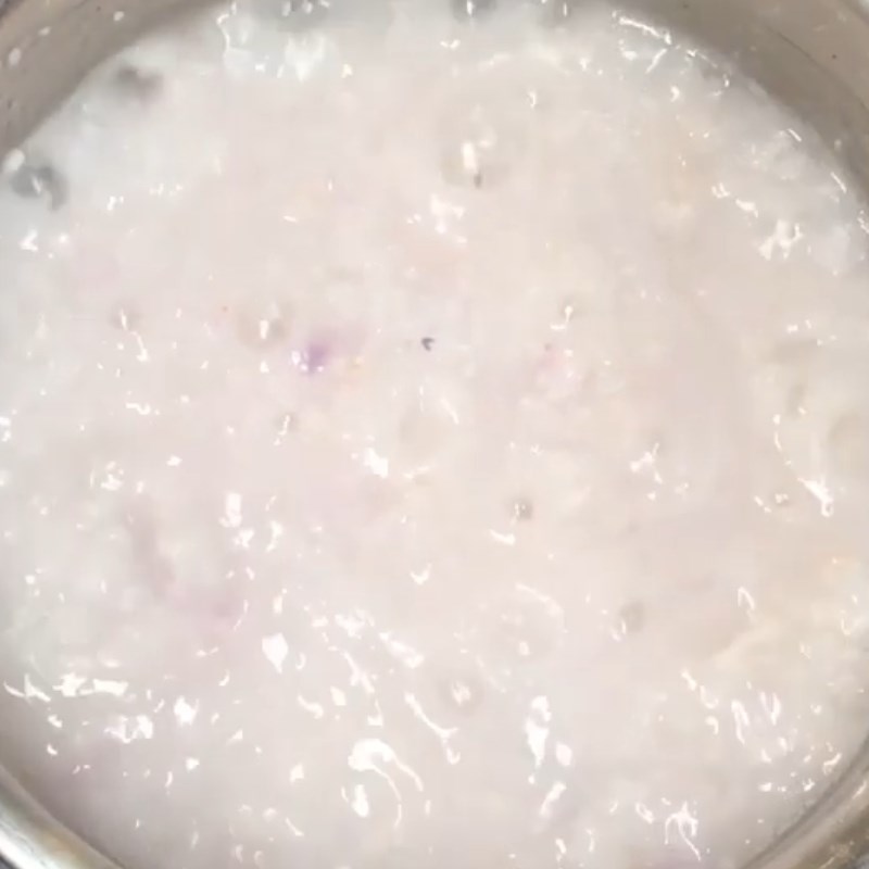 Bước 3 Nấu cháo Cháo tôm khoai mỡ