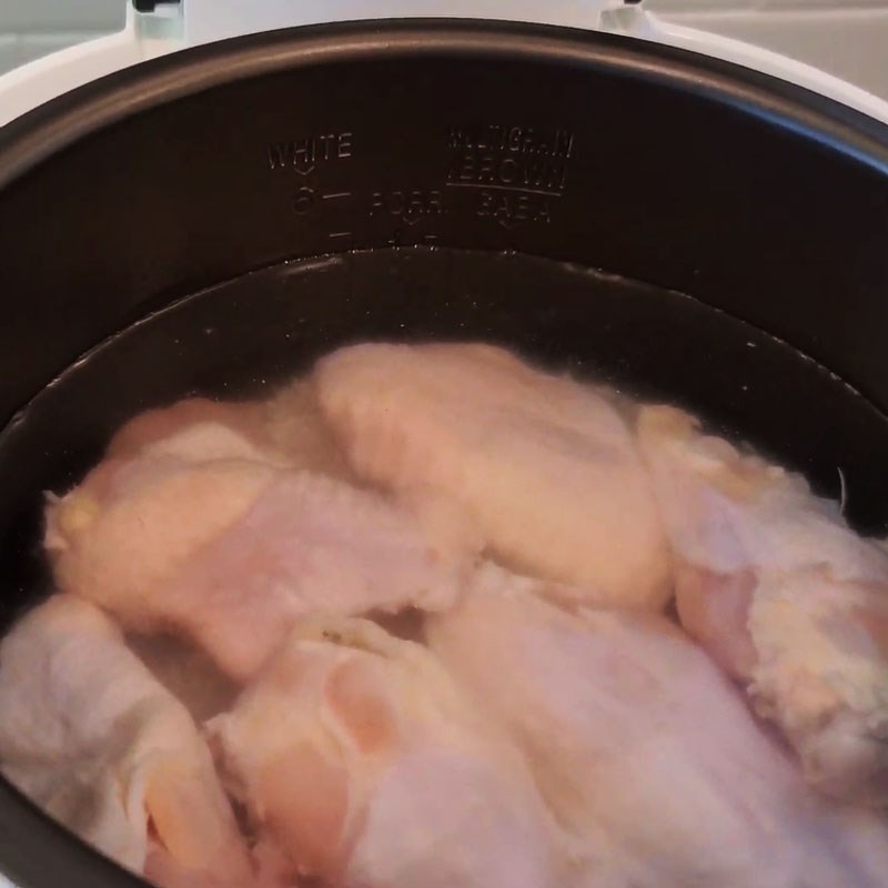 Bước 2 Nấu cháo gà Cháo gà nấu bằng nồi cơm điện Cuckoo