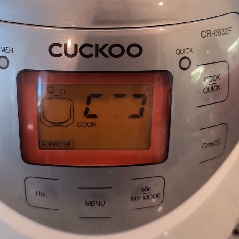 Bước 2 Nấu cháo sườn Cháo sườn nấu bằng nồi cơm điện Cuckoo
