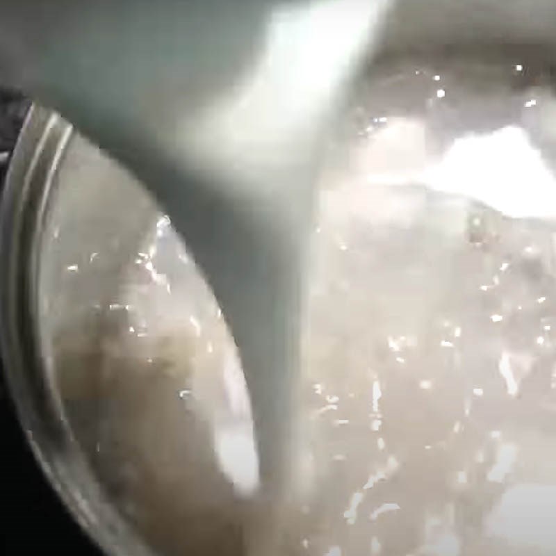 Bước 3 Nấu chè Chè khoai môn bột báng