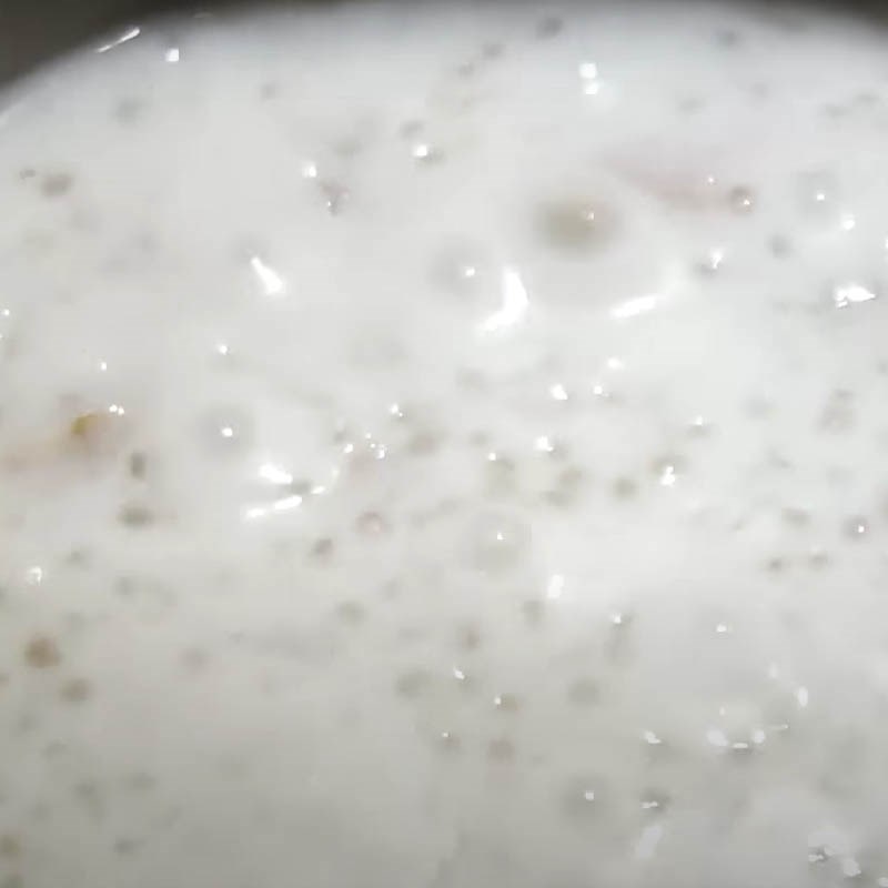 Bước 3 Nấu chè Chè khoai môn bột báng