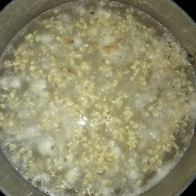 Bước 2 Nấu chè bắp Chè bắp nếp nước cốt dừa