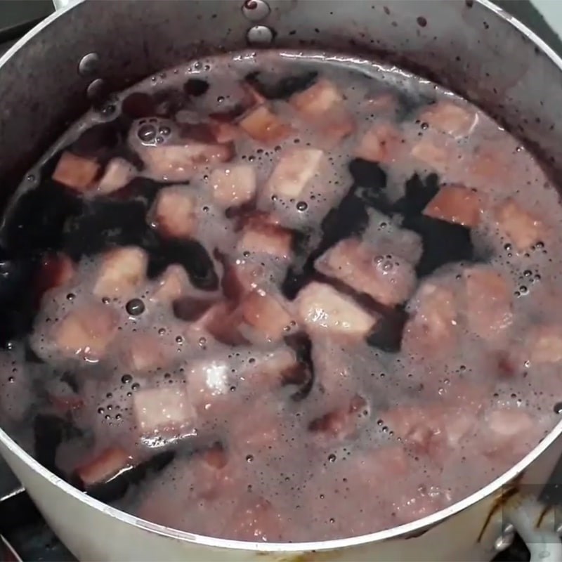 Bước 4 Nấu chè khoai môn với nếp Chè khoai môn nếp cẩm