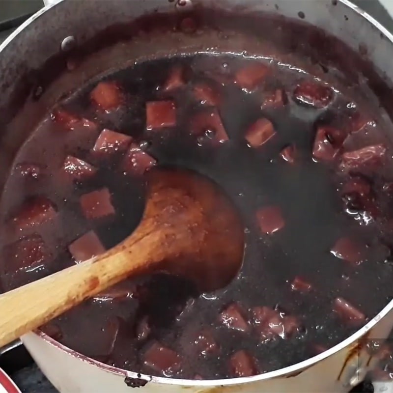 Bước 4 Nấu chè khoai môn với nếp Chè khoai môn nếp cẩm