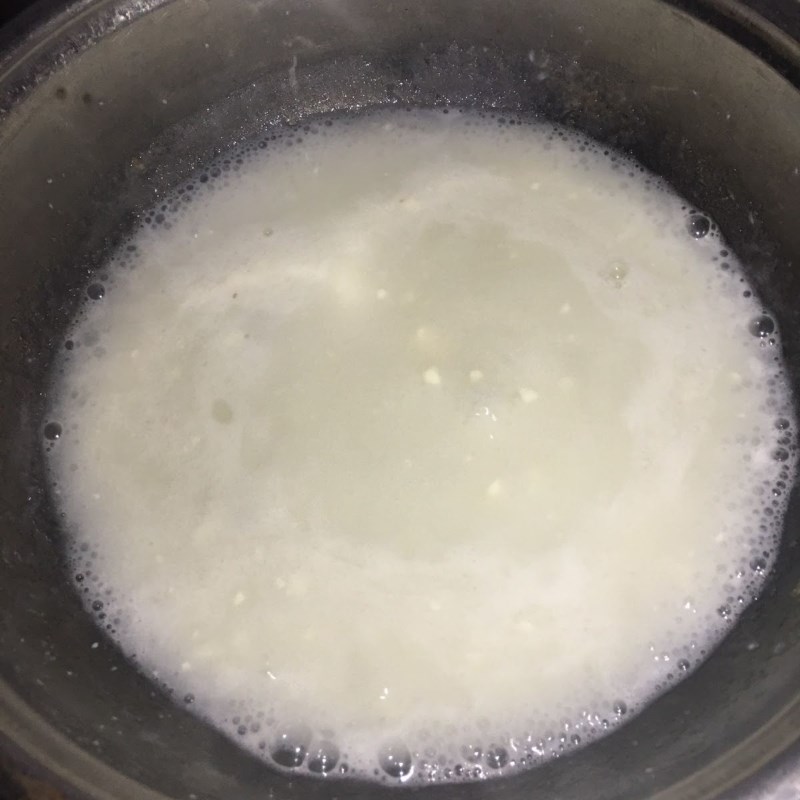 Bước 2 Nấu rau câu phô mai Rau câu phô mai