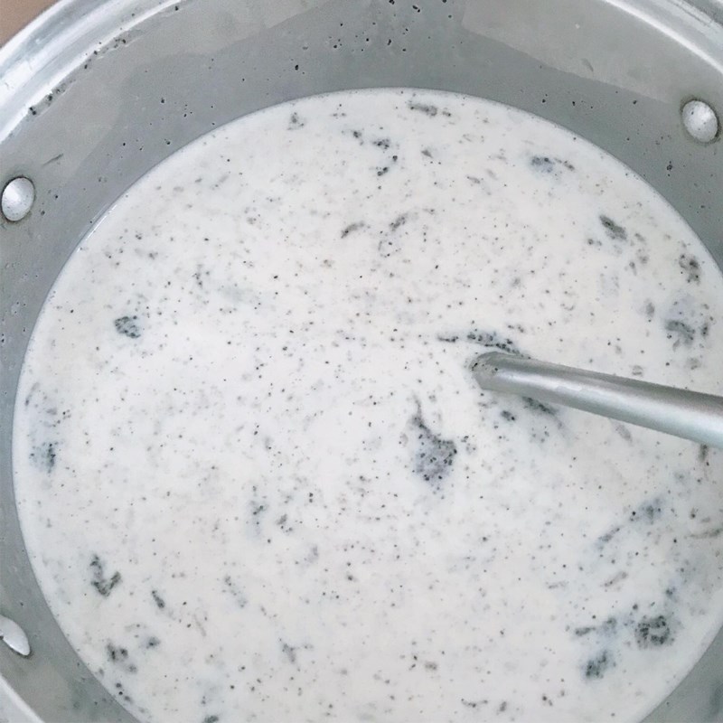 Bước 3 Nấu sữa mè Sữa mè đen (công thức được chia sẻ từ người dùng)