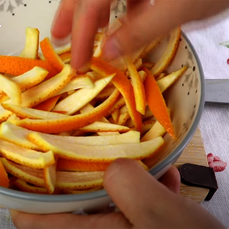 Bước 1 Nấu vỏ trái cây Bánh mì trái cây Panettone