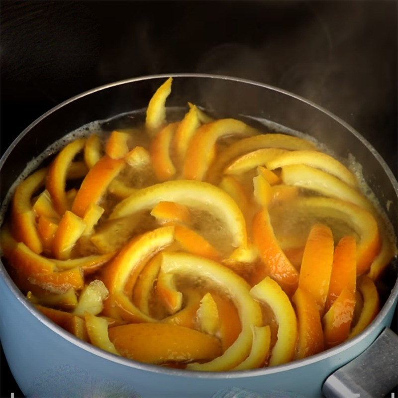 Bước 1 Nấu vỏ trái cây Bánh mì trái cây Panettone