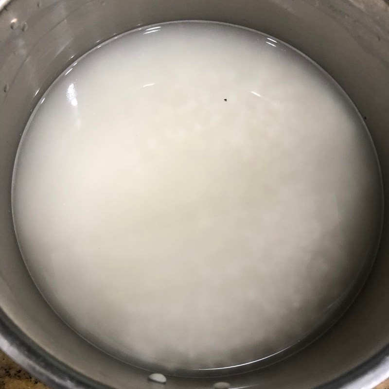 Bước 1 Nấu xôi Xôi mít nấu bằng nồi cơm điện tử