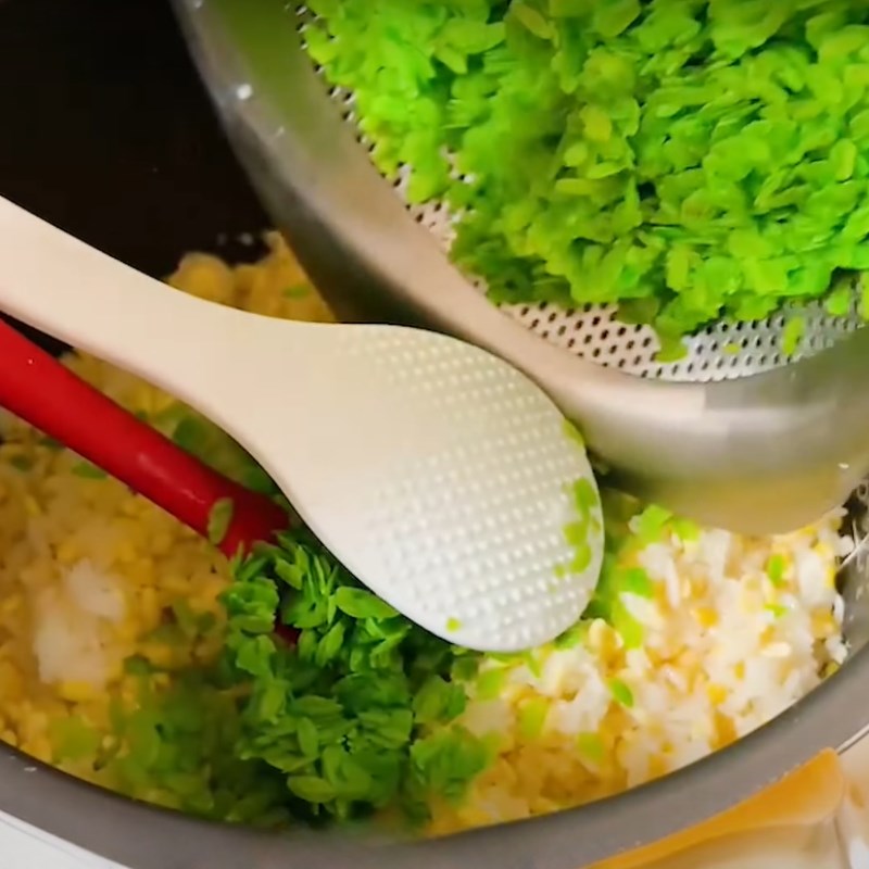 Bước 3 Nấu xôi cốm khô Xôi cốm khô bằng nồi cơm điện