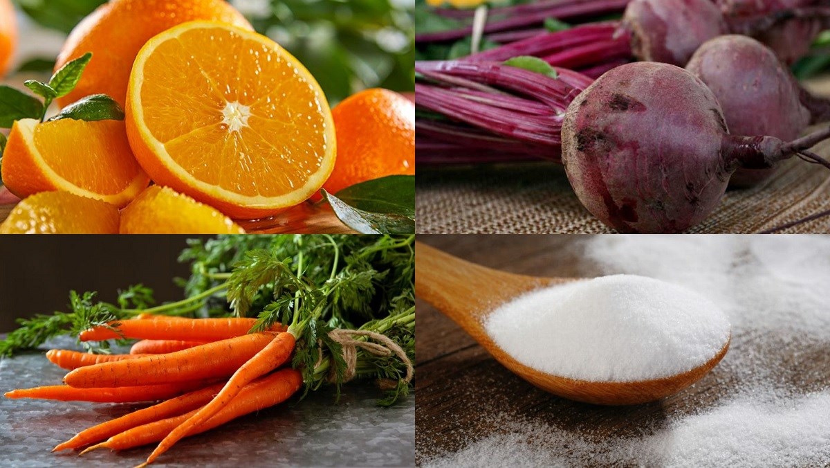 Nguyên liệu món ăn nước ép củ dền bằng máy xay sinh tố