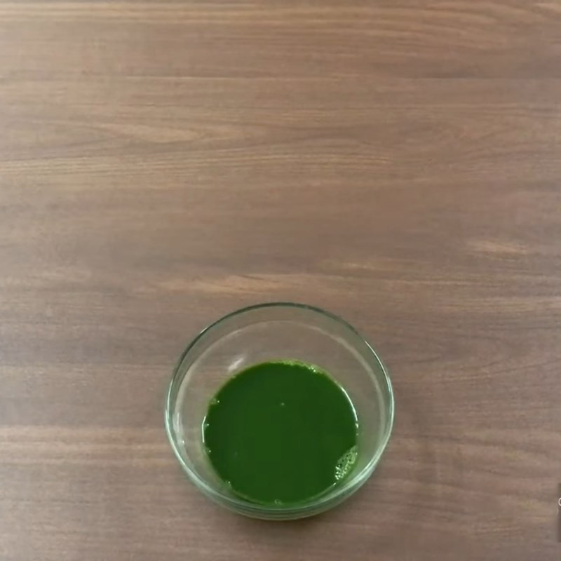 Bước 1 Pha bột matcha Sữa chua matcha