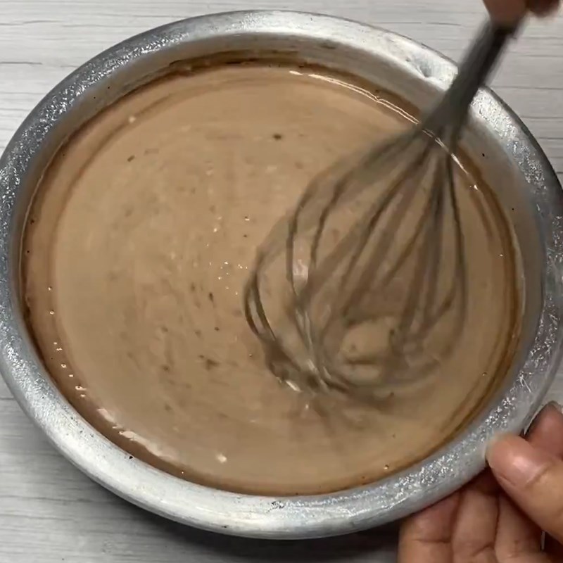 Bước 3 Pha màu Chè khúc bạch phô mai