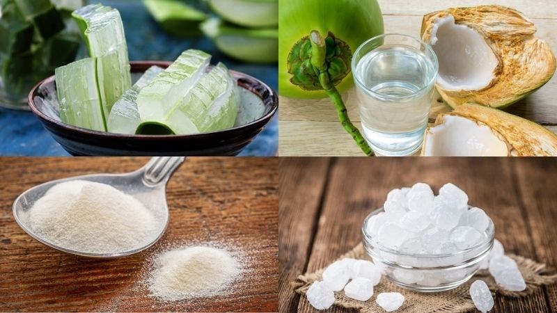 Nguyên liệu món ăn rau câu nha đam