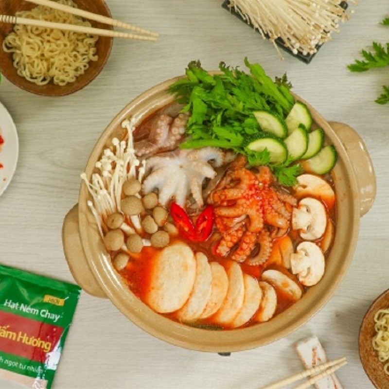 Bước 4 Thành phẩm Lẩu bạch tuộc nấu nấm