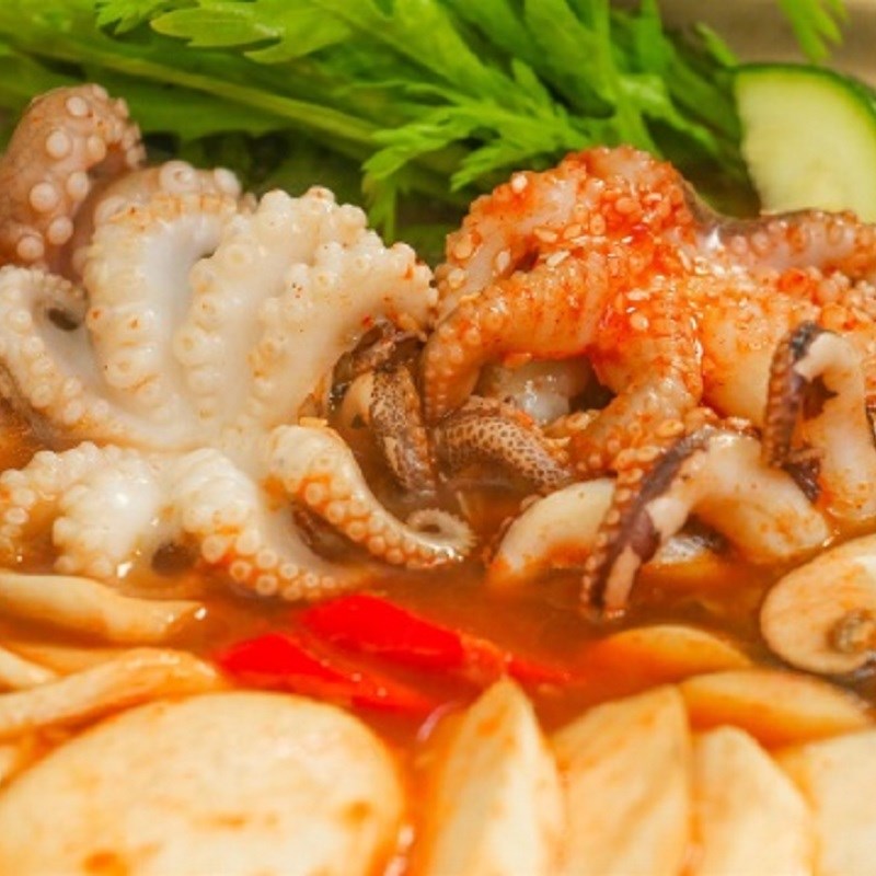 Bước 4 Thành phẩm Lẩu bạch tuộc nấu nấm