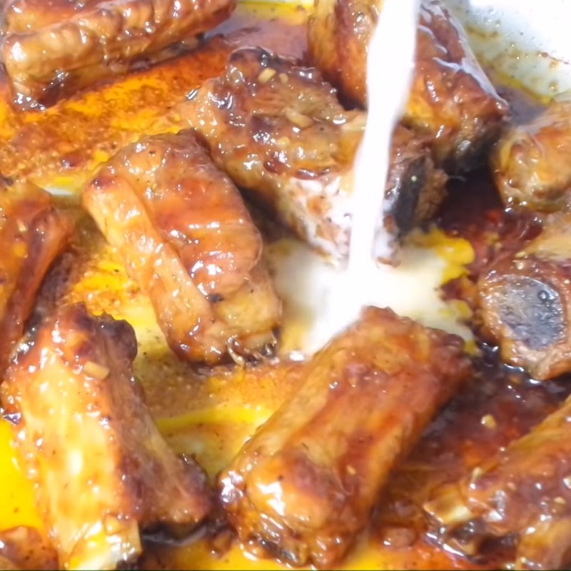 Bước 4 Rim sườn Sườn rim mật ong