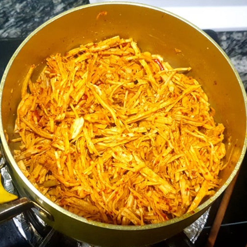 Bước 3 Rim và sấy khô heo Khô heo tẩm vị xé sợi